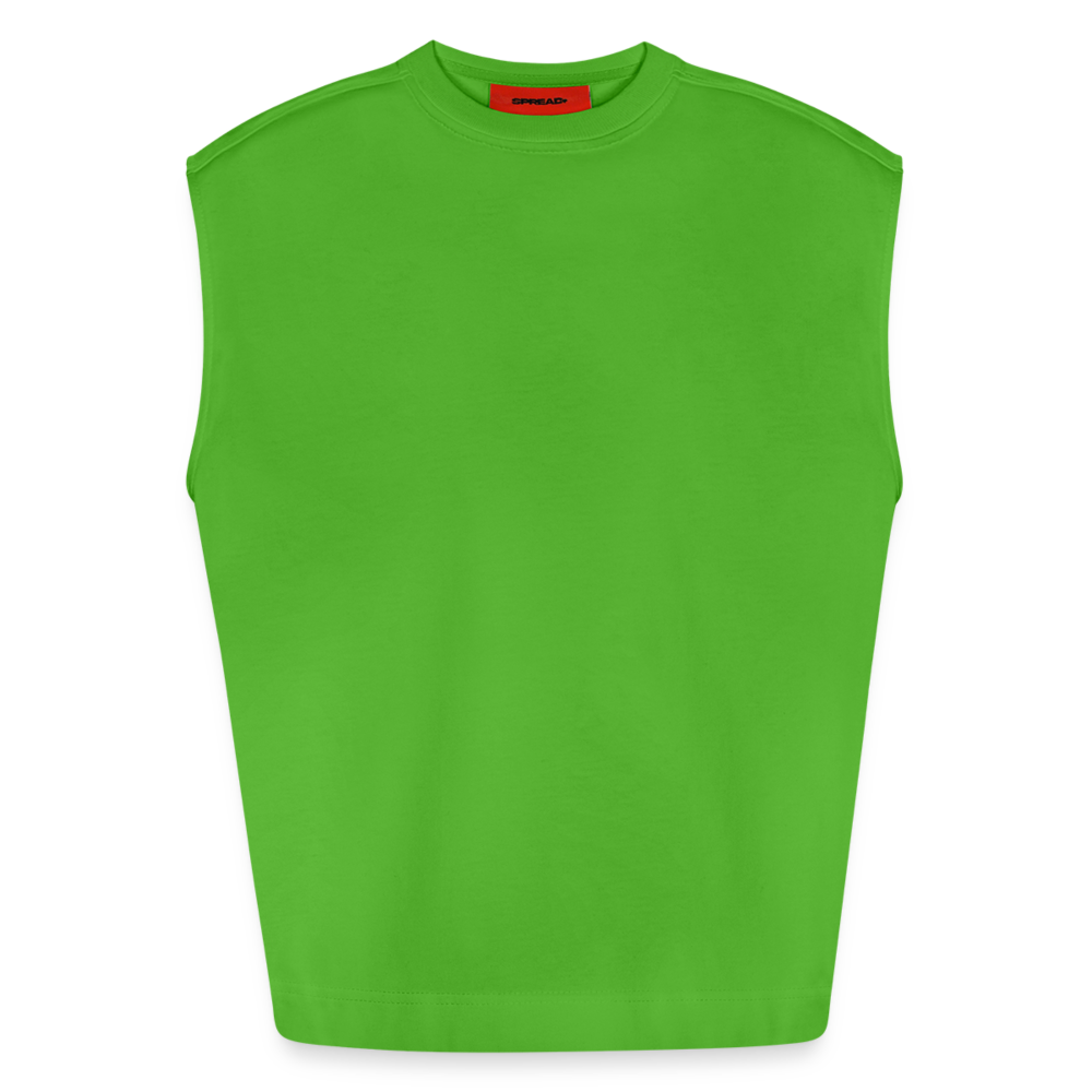 Heavyweight Oversized Organic Tank Top Made in EU - Apple Neon