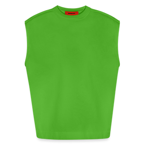 Heavyweight Oversized Organic Tank Top Made in EU - Apple Neon