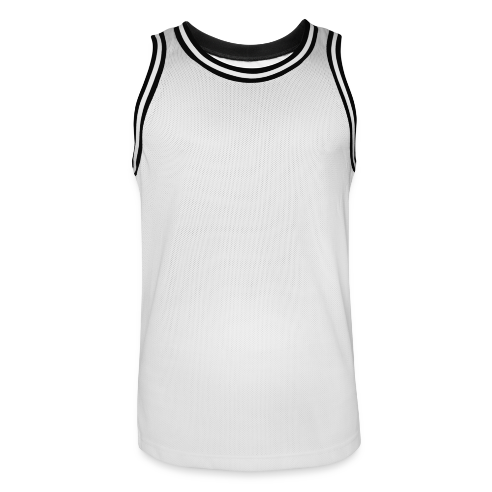 Men's Basketball Jersey - white/black