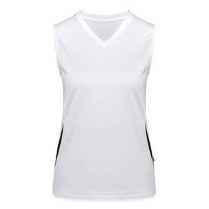 Women's Functional Contrast Tank Top - white/black