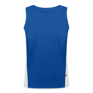 Men's Functional Contrast Tank Top - royal/white