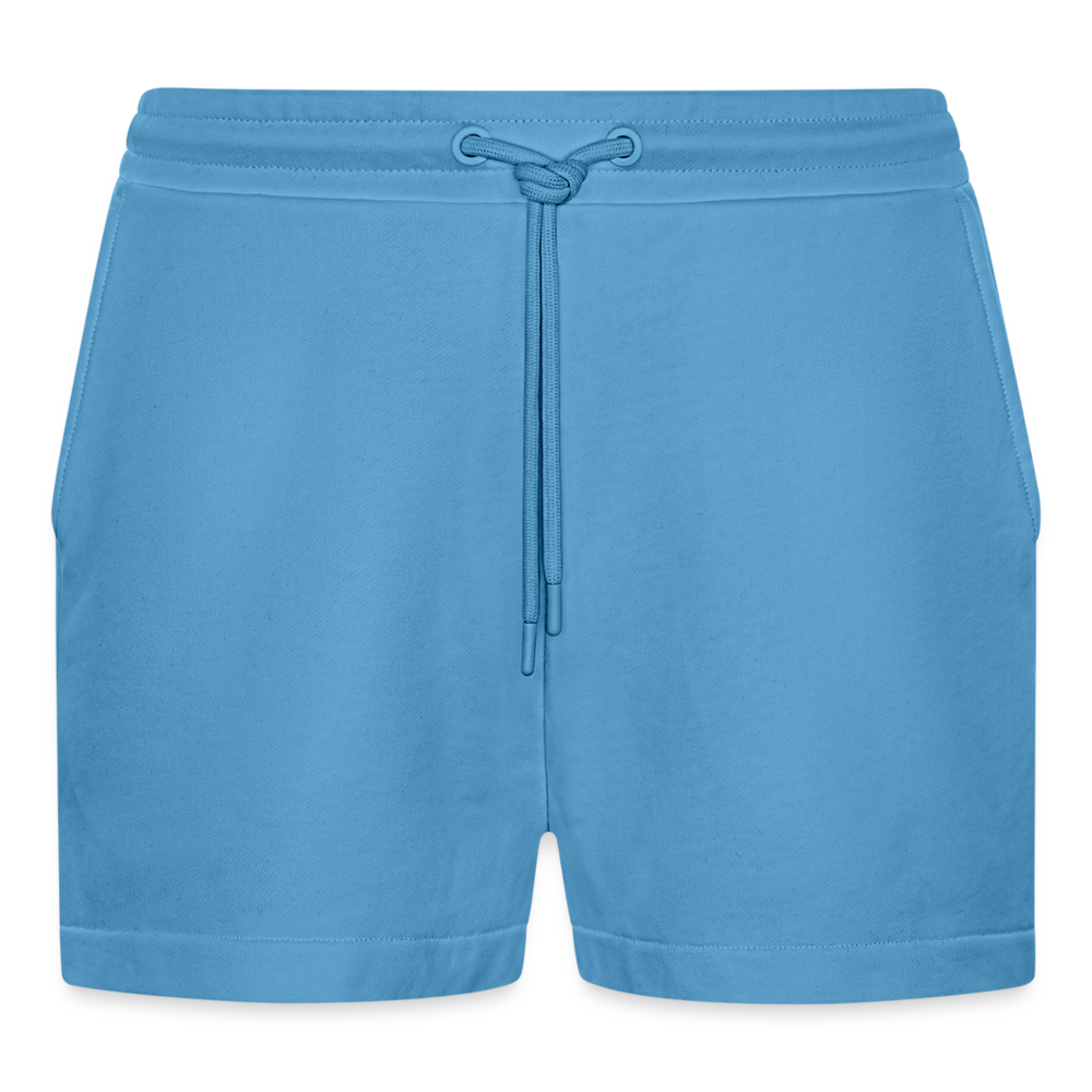 Organic Relaxed Cropped Shorts Made in EU -  Sol Blue