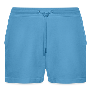 Organic Relaxed Cropped Shorts Made in EU -  Sol Blue