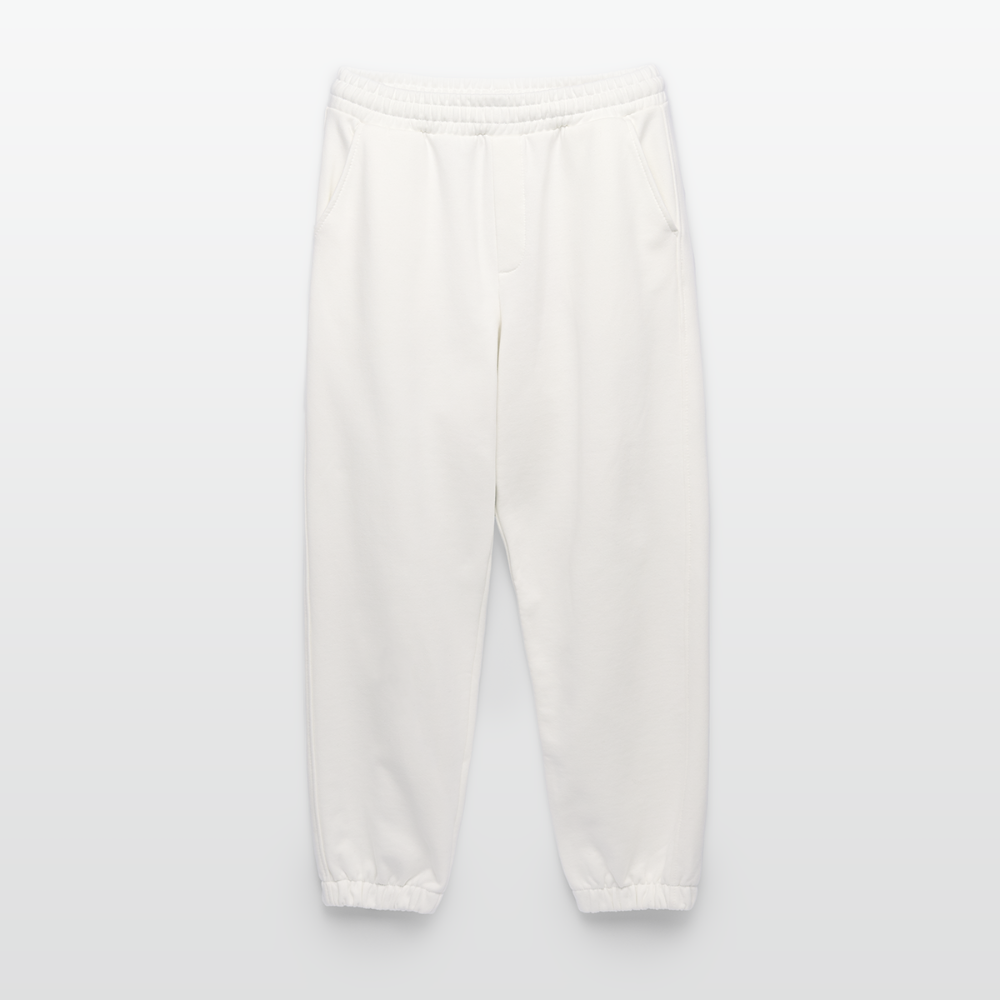 Heavyweight Organic Joggers Made in EU - OFF WHITE