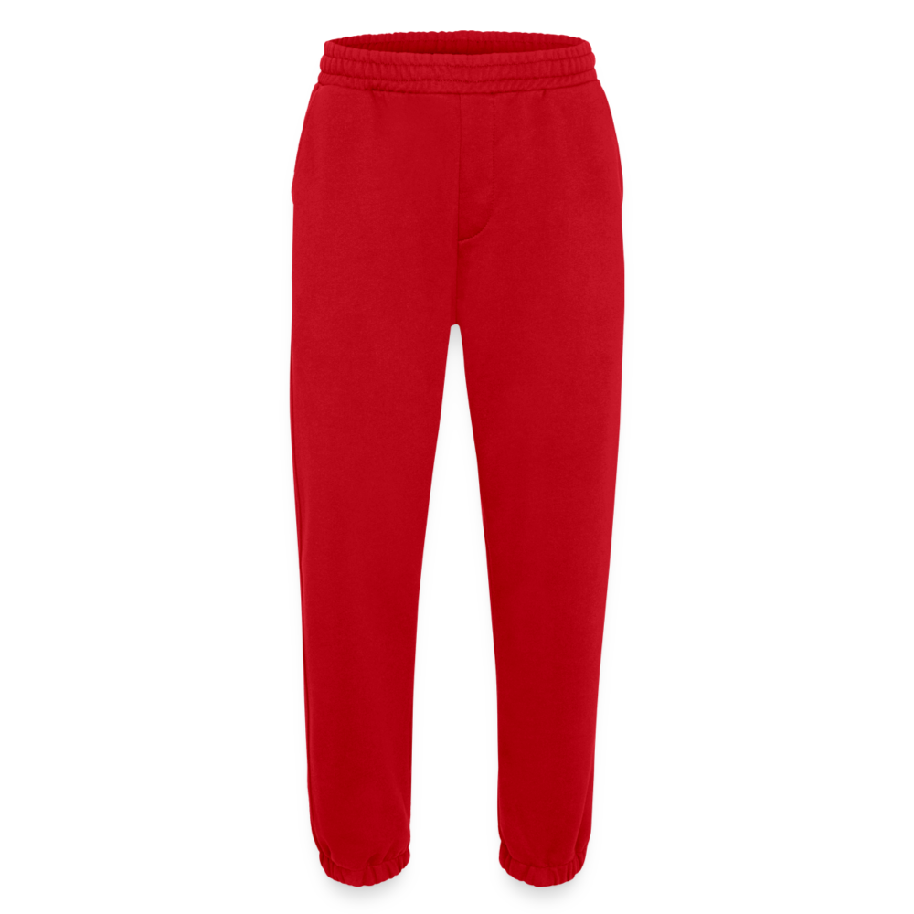 Heavyweight Organic Joggers Made in EU - red