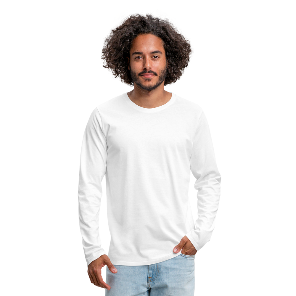 Men's Premium Longsleeve Shirt - white