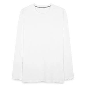 Men's Premium Longsleeve Shirt - white