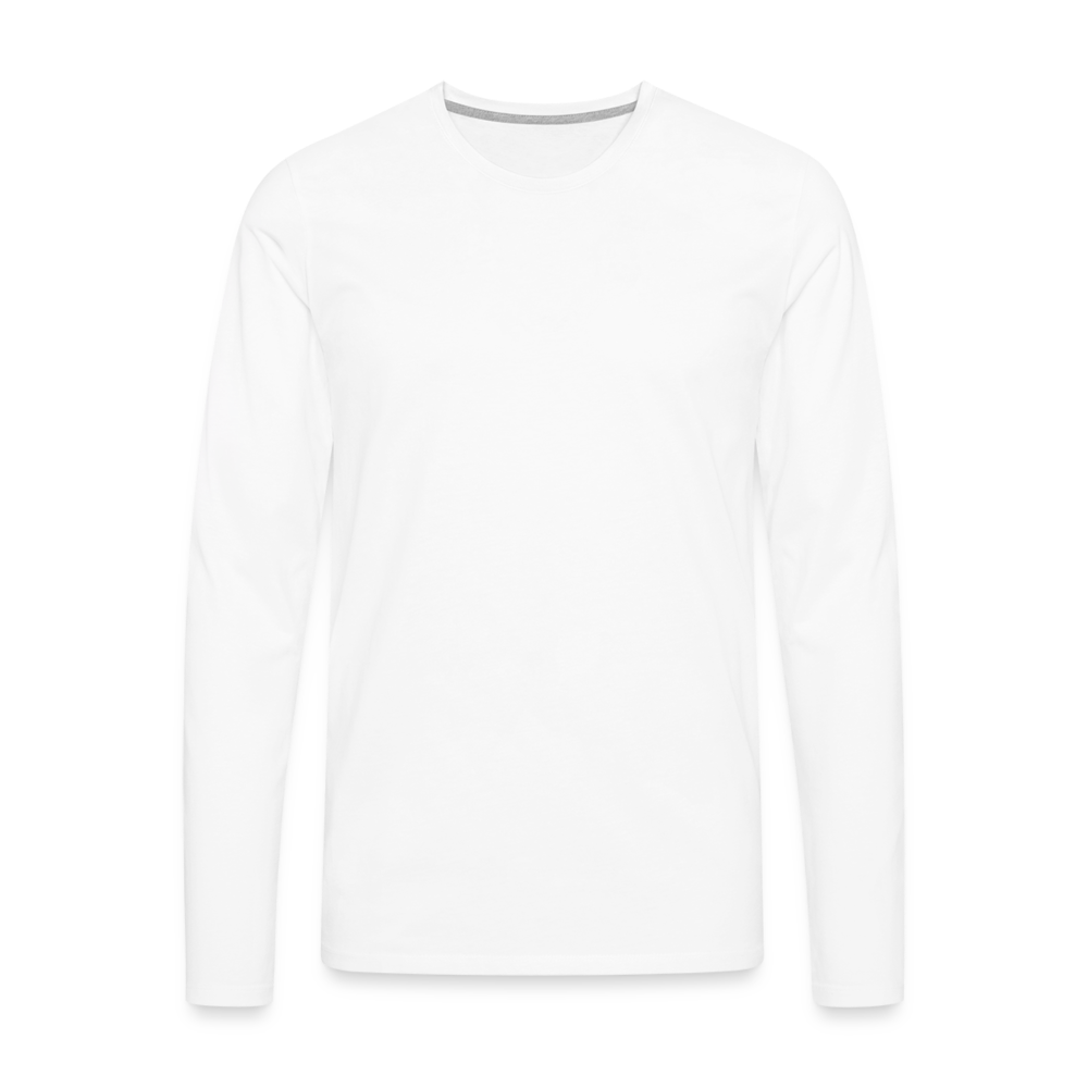 Men's Premium Longsleeve Shirt - white