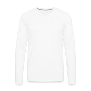 Men's Premium Longsleeve Shirt - white