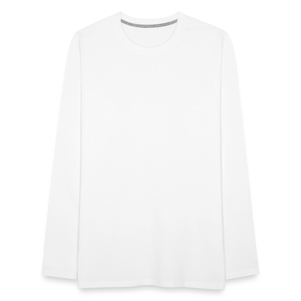 Men's Premium Longsleeve Shirt - white