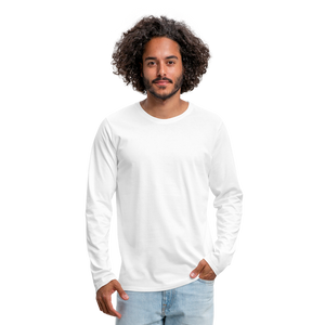 Men's Premium Longsleeve Shirt - white