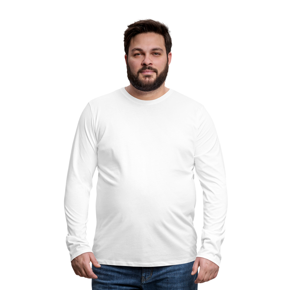 Men's Premium Longsleeve Shirt - white