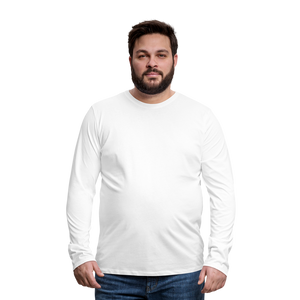 Men's Premium Longsleeve Shirt - white