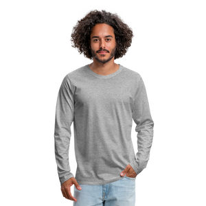 Men's Premium Longsleeve Shirt - heather grey