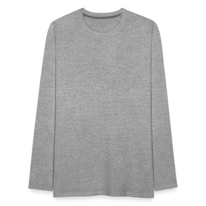 Men's Premium Longsleeve Shirt - heather grey