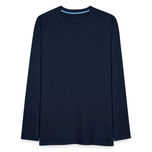 Men's Premium Longsleeve Shirt - navy