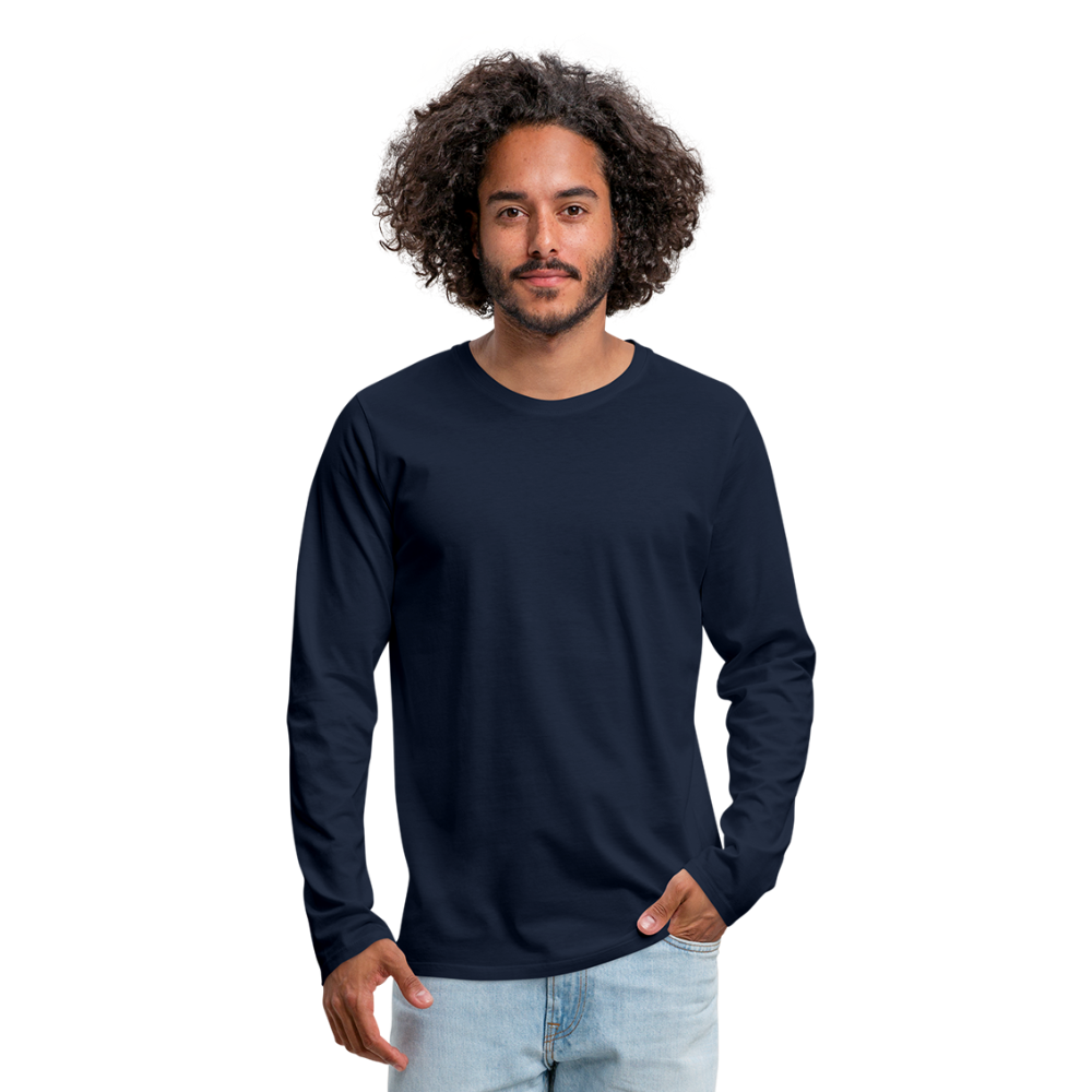 Men's Premium Longsleeve Shirt - navy