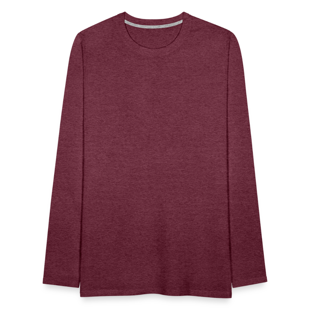 Men's Premium Longsleeve Shirt - heather burgundy