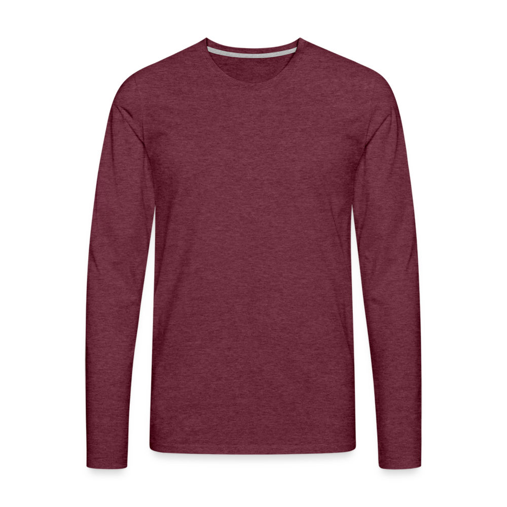 Men's Premium Longsleeve Shirt - heather burgundy