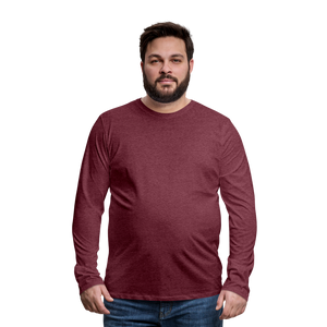 Men's Premium Longsleeve Shirt - heather burgundy