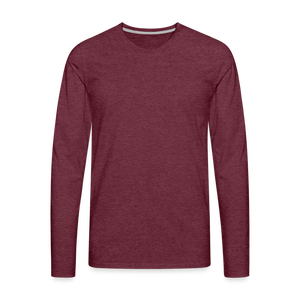 Men's Premium Longsleeve Shirt - heather burgundy