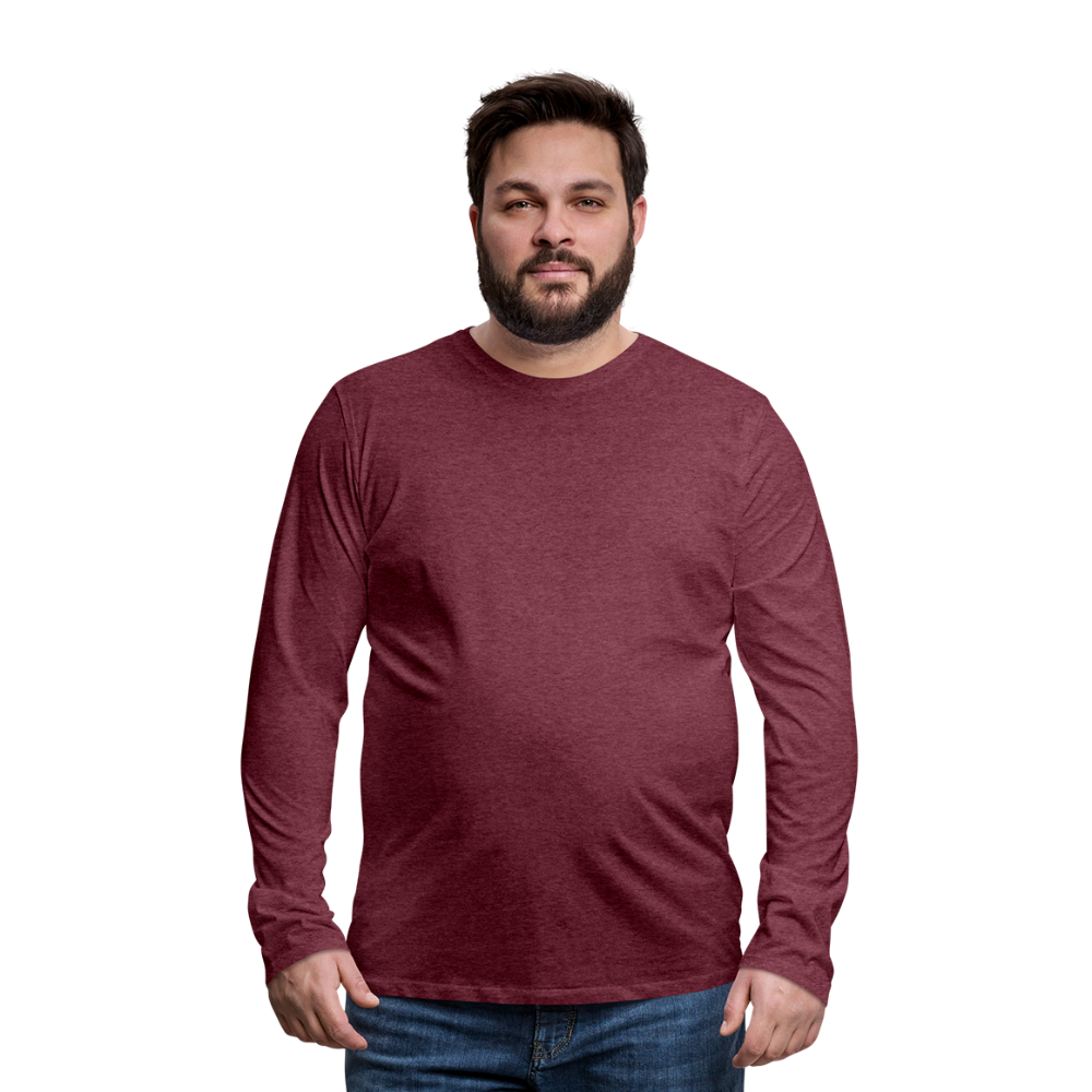 Men's Premium Longsleeve Shirt - heather burgundy