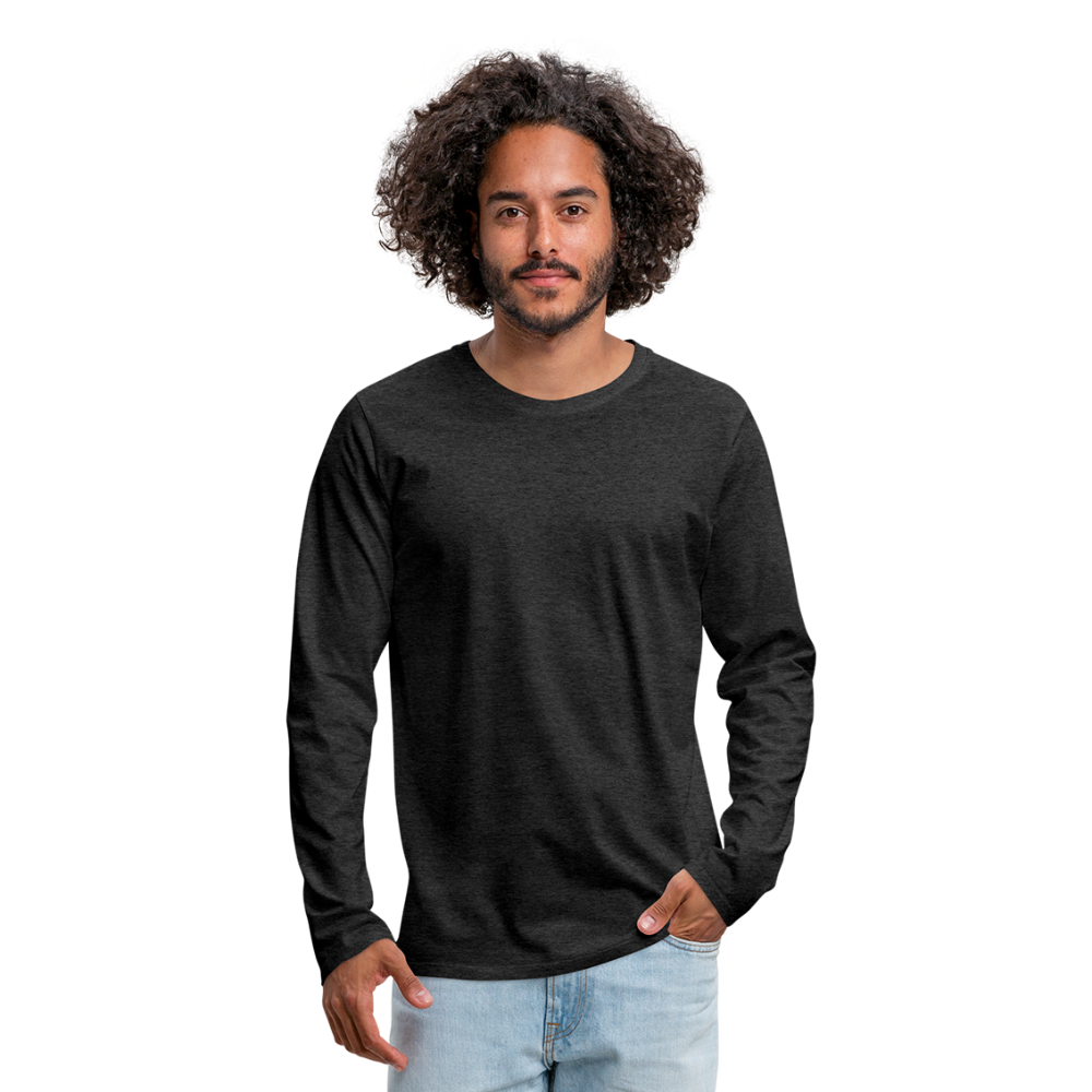 Men's Premium Longsleeve Shirt - charcoal grey