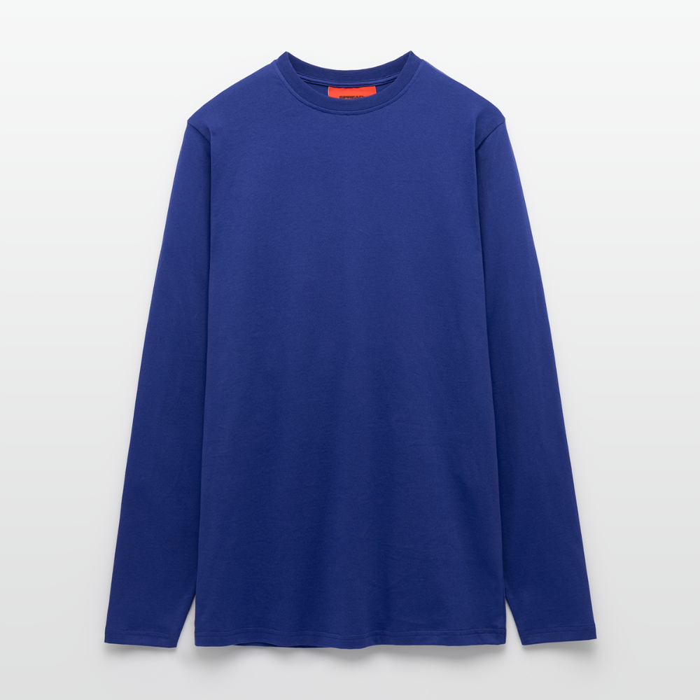 Organic Relaxed Longsleeve Shirt Made in EU - Iconic Blue