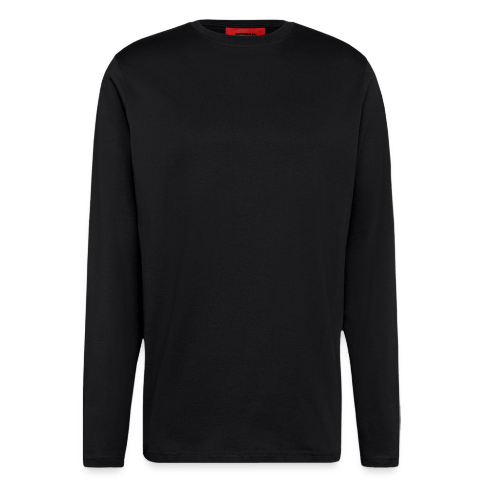 Organic Relaxed Longsleeve Shirt Made in EU - SOLID BLACK