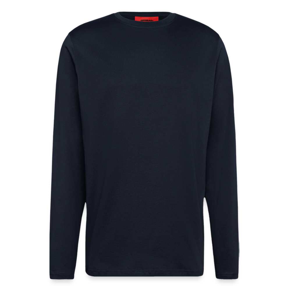 Organic Relaxed Longsleeve Shirt Made in EU - DARK NAVY