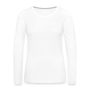 Women's Premium Longsleeve Shirt - white