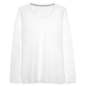 Women's Premium Longsleeve Shirt - white