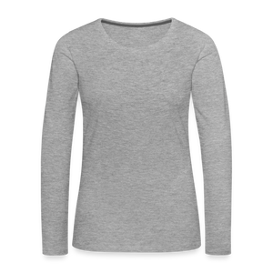 Women's Premium Longsleeve Shirt - heather grey