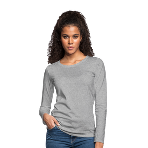 Women's Premium Longsleeve Shirt - heather grey