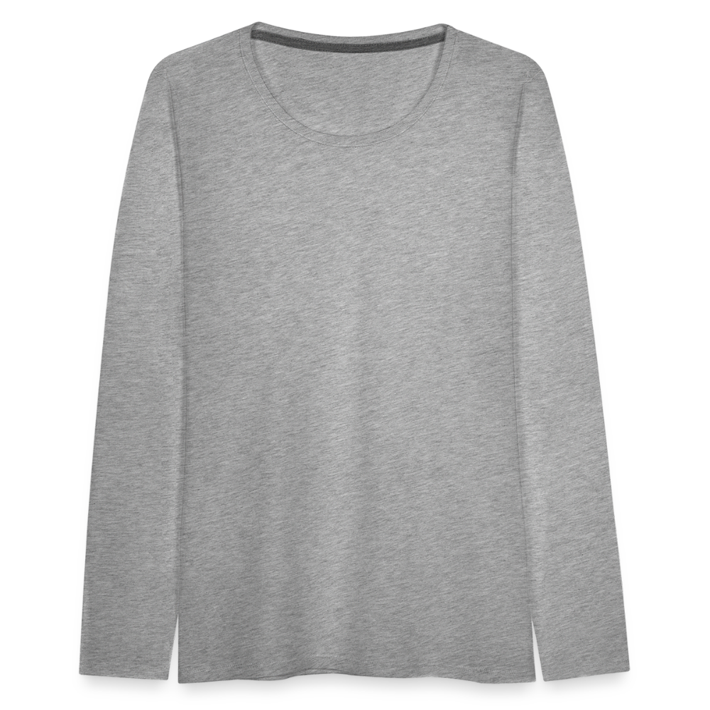 Women's Premium Longsleeve Shirt - heather grey