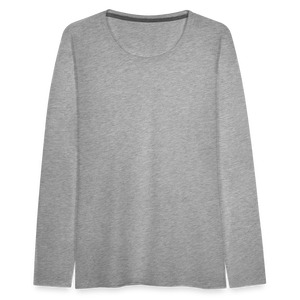 Women's Premium Longsleeve Shirt - heather grey