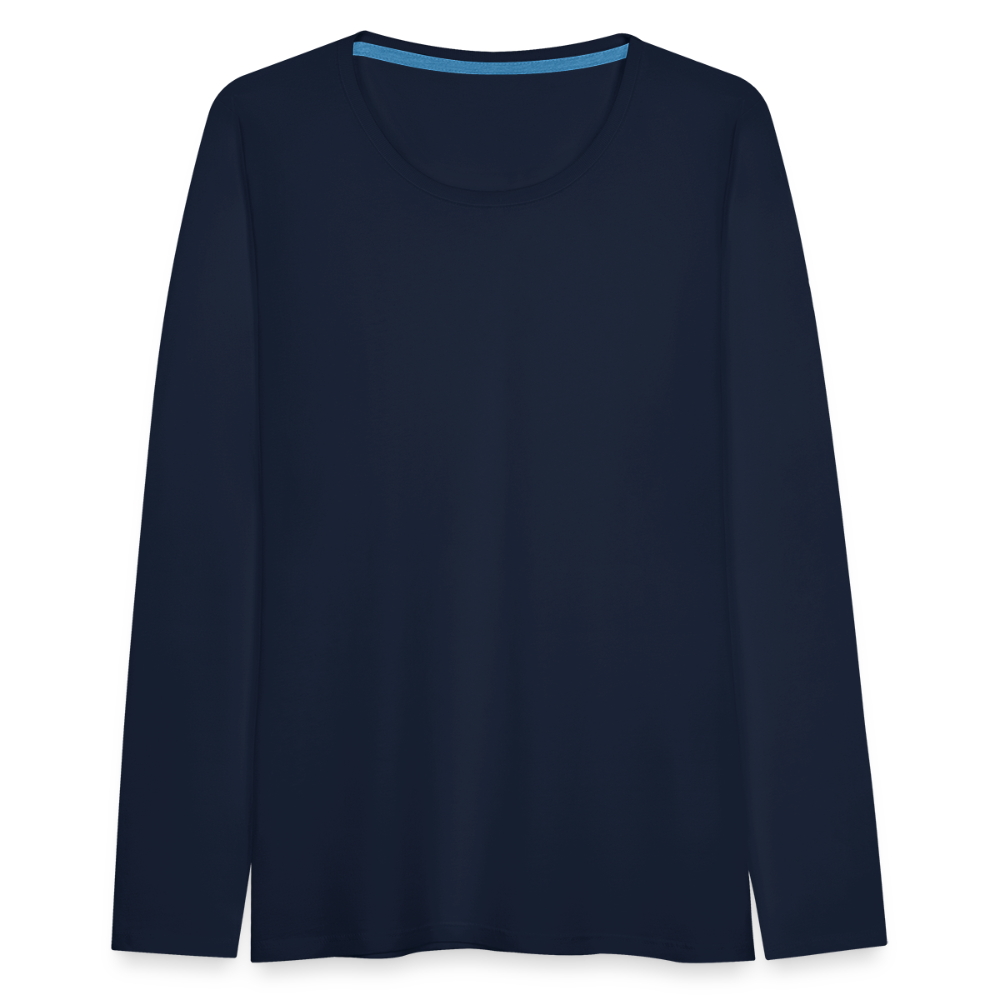 Women's Premium Longsleeve Shirt - navy