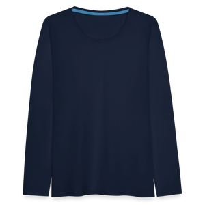 Women's Premium Longsleeve Shirt - navy