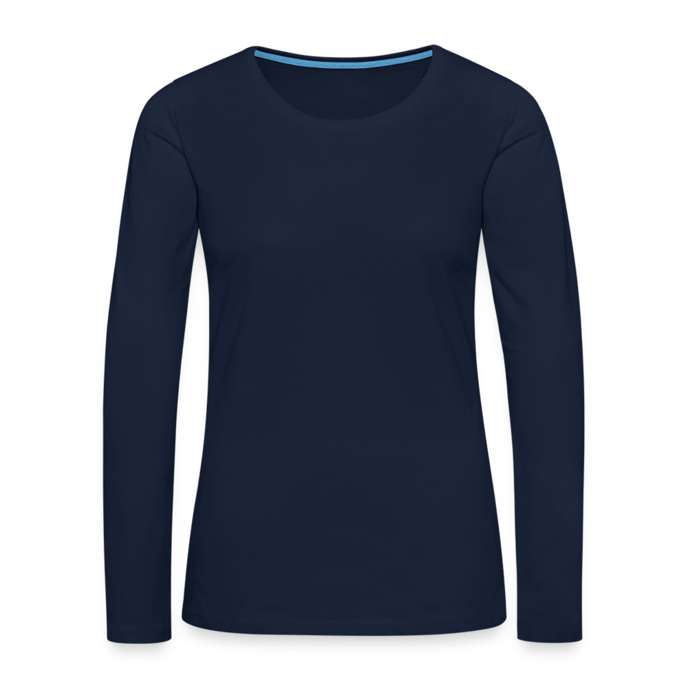 Women's Premium Longsleeve Shirt - navy