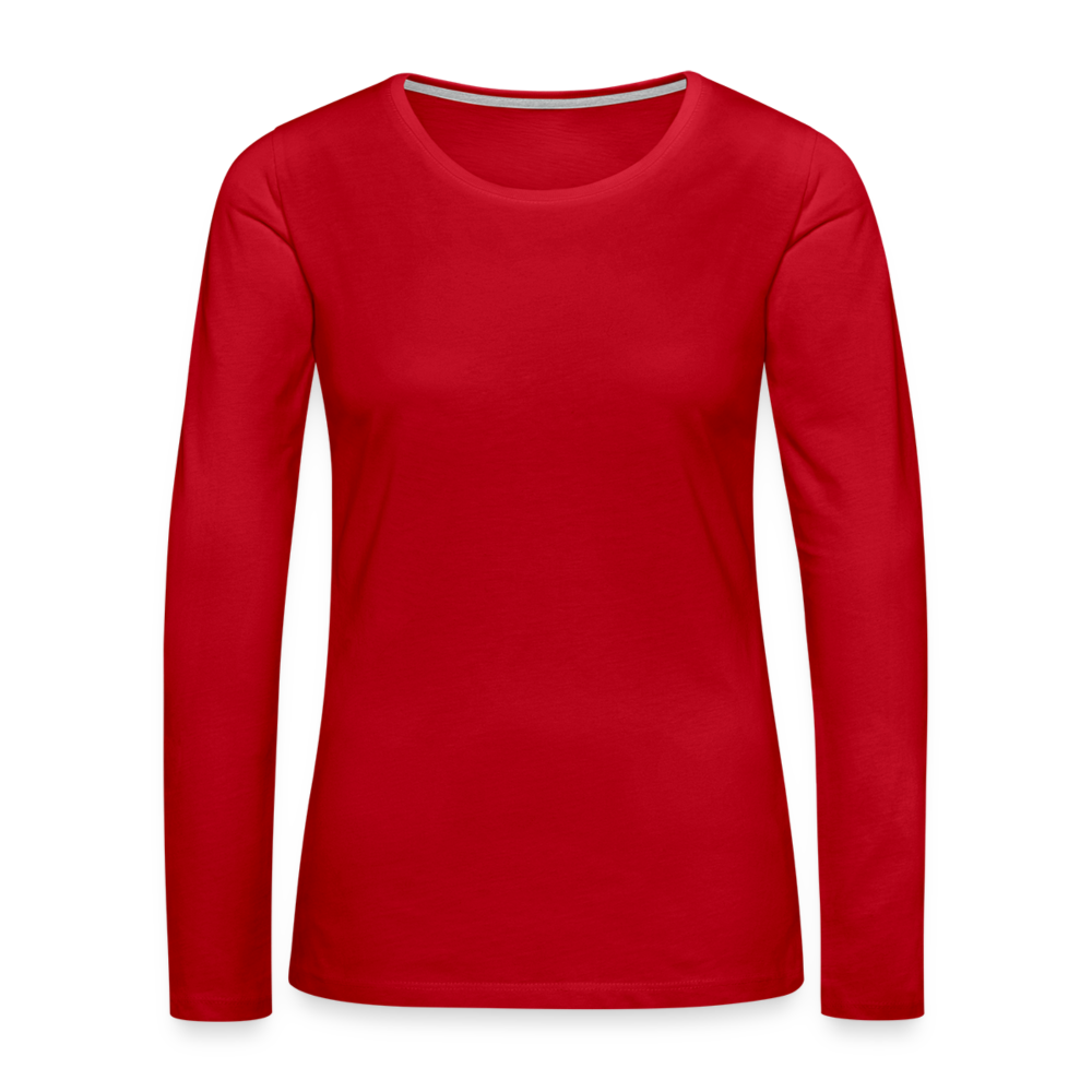 Women's Premium Longsleeve Shirt - red