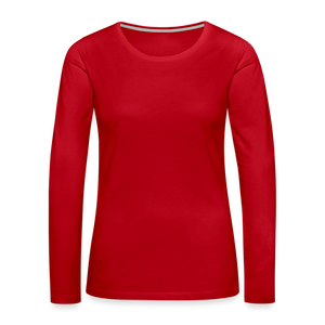 Women's Premium Longsleeve Shirt - red