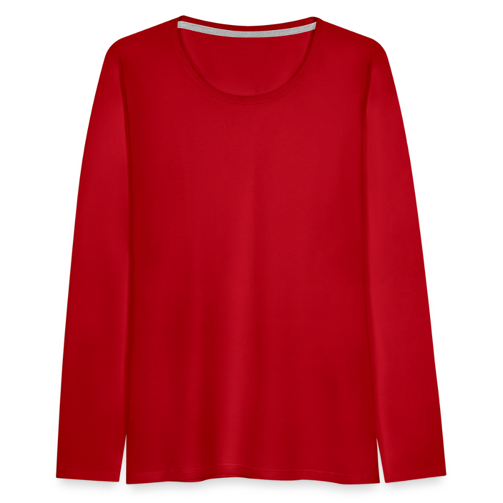 Women's Premium Longsleeve Shirt - red