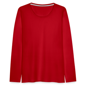 Women's Premium Longsleeve Shirt - red