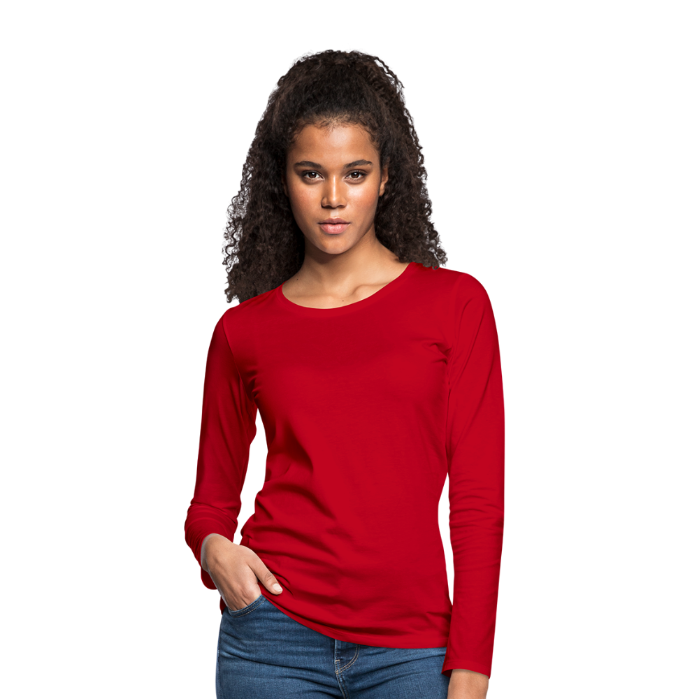 Women's Premium Longsleeve Shirt - red