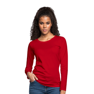 Women's Premium Longsleeve Shirt - red