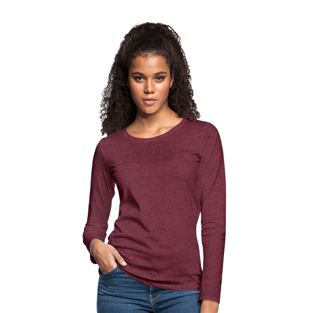 Women's Premium Longsleeve Shirt - heather burgundy