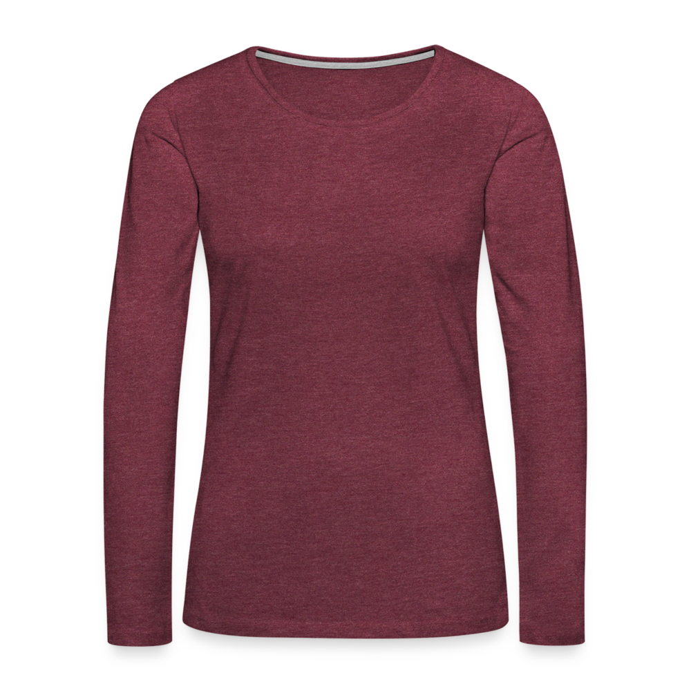 Women's Premium Longsleeve Shirt - heather burgundy