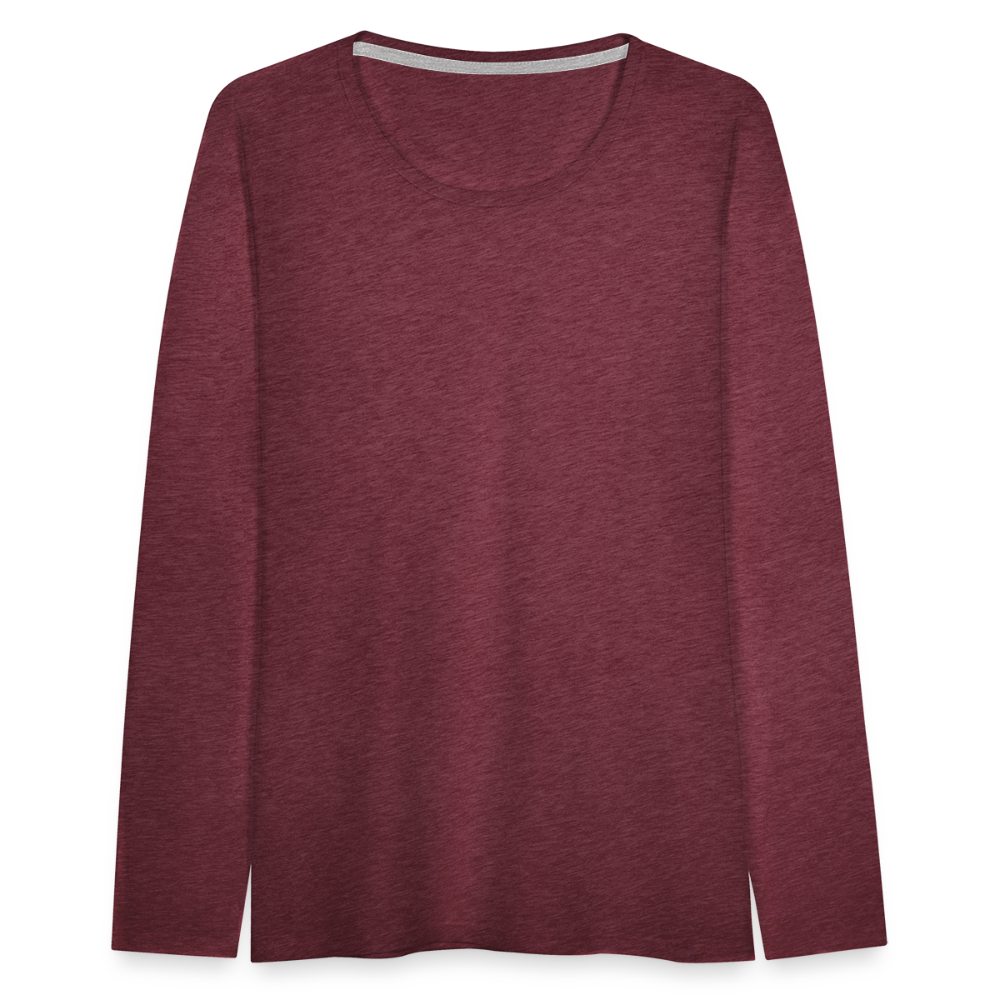 Women's Premium Longsleeve Shirt - heather burgundy