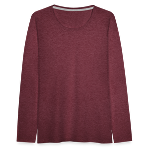 Women's Premium Longsleeve Shirt - heather burgundy