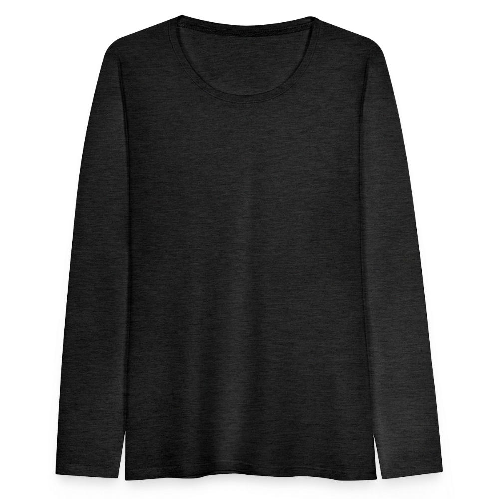 Women's Premium Longsleeve Shirt - charcoal grey